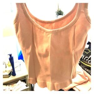 Pink knit women’s Zara crop top